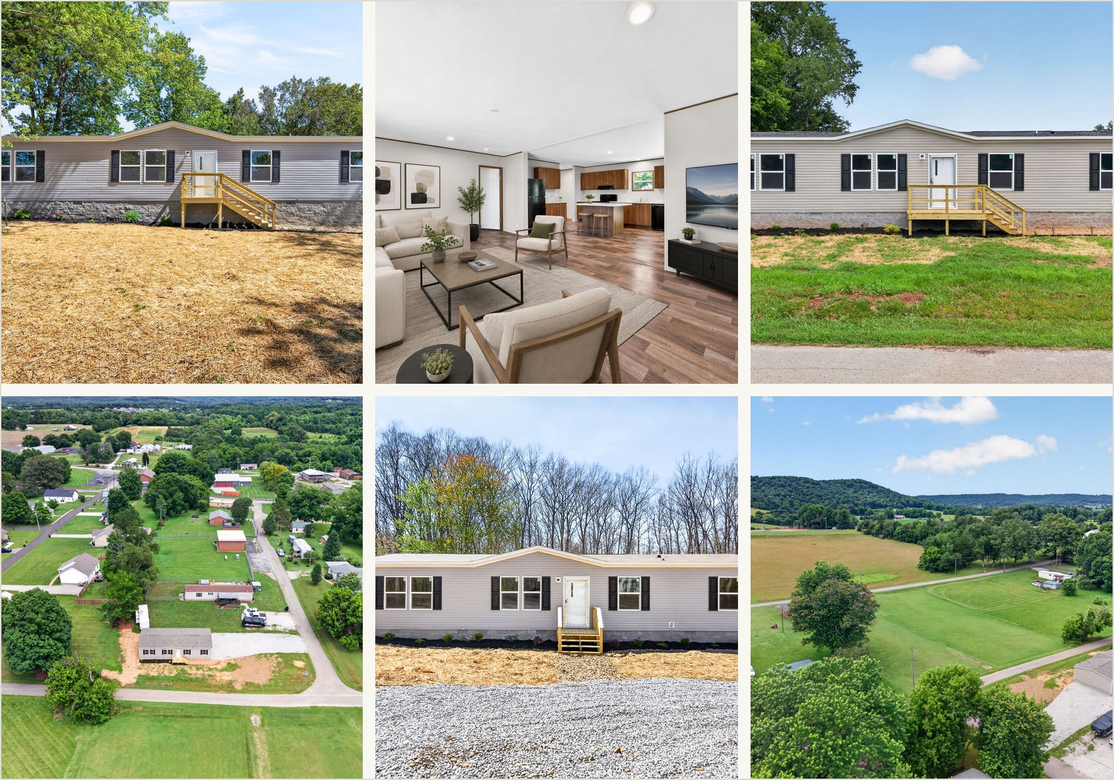 Collage of The Land Crew Tennessee property photos